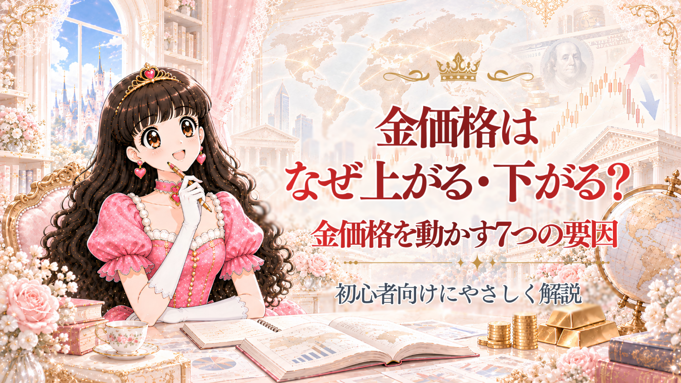 金価格はどうやって決まる？金価格を動かす7つの要因を初心者向けに解説