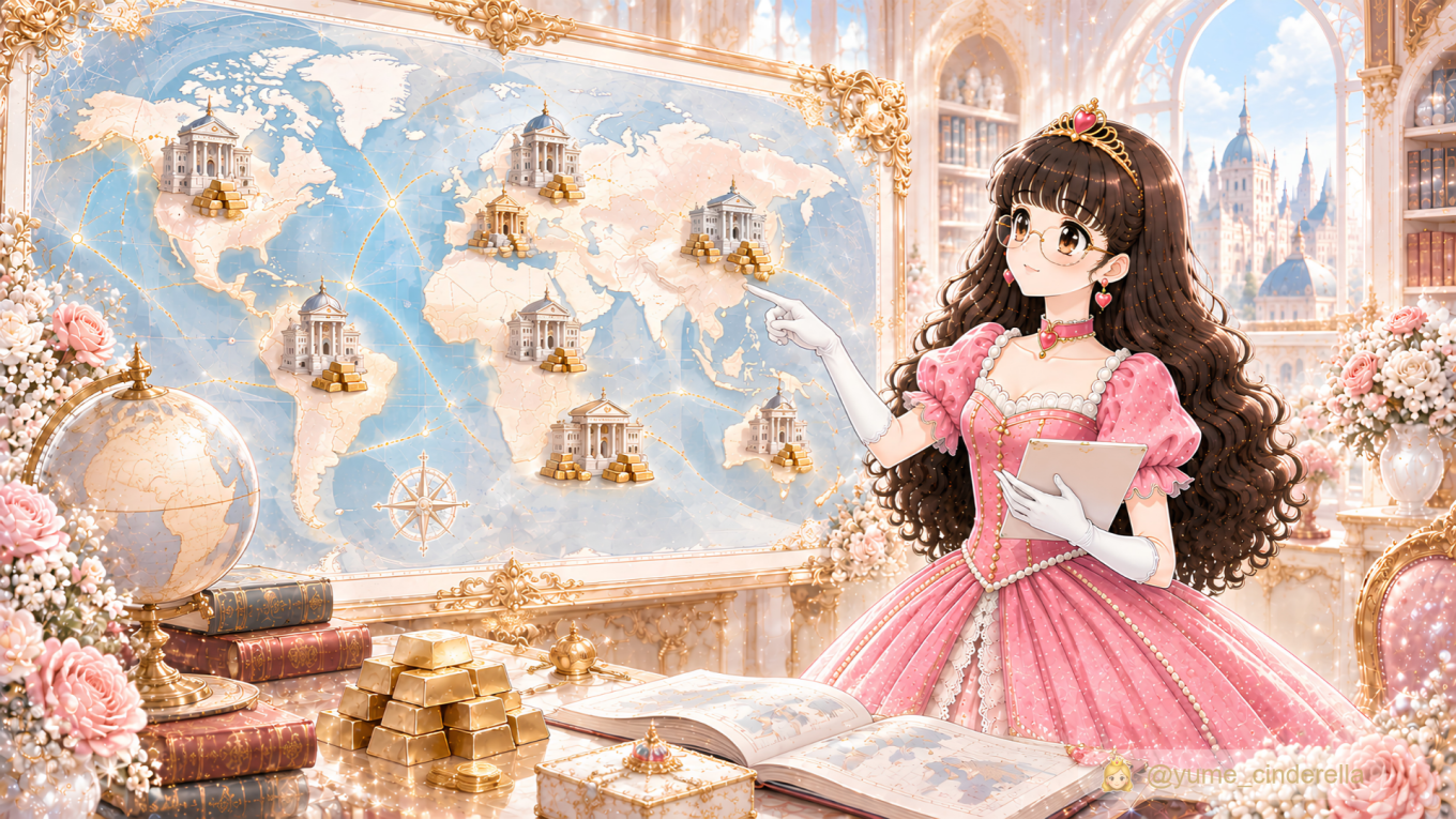 世界の動きを学ぶ夢見るシンデレラ